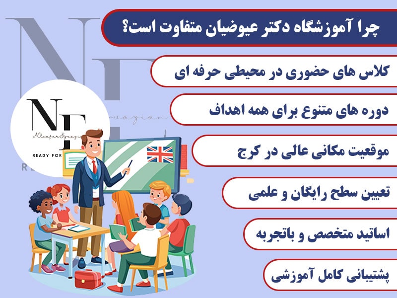 چرا آموزشگاه دکتر عیوضیان متفاوت است؟