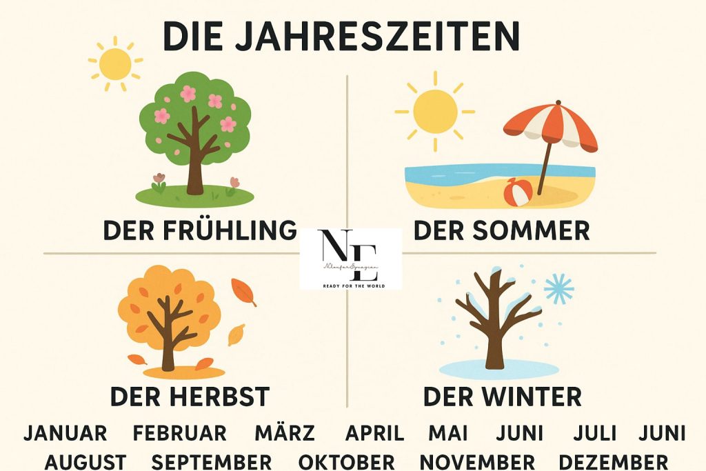 ماه ها به آلمانی