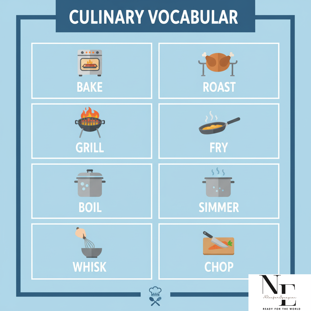 آشنایی با لغات و اصطلاحات آشپزی انگلیسی لغات و اصطلاحات آشپزی انگلیسی